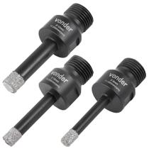Kit Serra Copo Diamantada P/ Esmerilhadeira 8, 10, 12 Mm - VONDER Kit Serra Copo Diamantada P/ Esmerilhadeira 8, 10, 12 Mm - VONDER