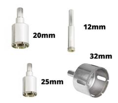 Kit Serra Copo Diamantado 12, 20 25 E 32mm Porcelan. Márm.
