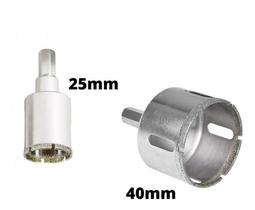 Kit Serra Copo Diamantado 25 E 40mm Porcelan. Márm.