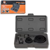 Kit Serra Copo Jogo Completo 11 Peças Estojo Mandril Broca