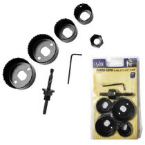 Kit Serra Copo Madeira Pvc Gesso Plástico Jogo 6 Peças Aço - 123ÚTIL Kit Serra Copo Madeira Pvc Gesso Plástico Jogo 6 Peças Aço - 123ÚTIL