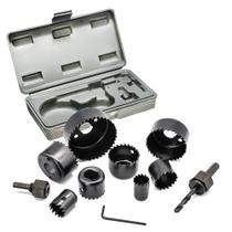 kit Serra Copo P/ Madeira Gesso Drywall PVC 11 PC com maleta - Fertak Tools