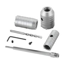 Kit Serra Copo Para Concreto 30/40/50mm Haste E Broca Guia