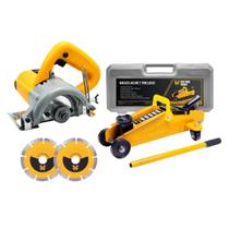 Kit Serra Mármore 4.3/8 110mm 1040W e Macaco jacaré 2ton