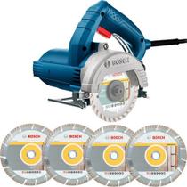 Kit Serra Mármore Bosch Gdc 150 E 4 Discos Diamantados 220v