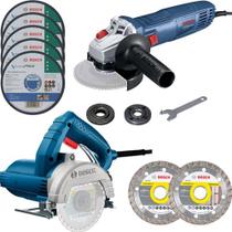 Kit Serra Mármore Gdc150 E Esmerilhadeira Angular Gws700 Bosch 220v
