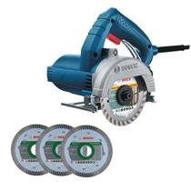 Kit Serra Mármore Titan GDC150 220V + 3 Discos 105mm Bosch