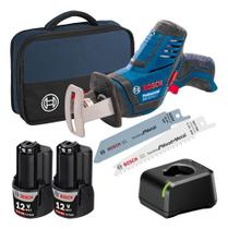 Kit Serra Sabre Sem Fio Bosch Gsa 12v Li Bolsa 2 Baterias