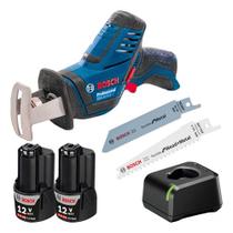 Kit Serra Sabre Sem Fio Bosch Gsa 12v Li Com 2 Baterias 2ah