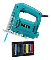 Kit Serra Tico Tico 500w + 14 Lâminas Madeira Metal Tssaper 110v