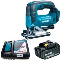 Kit Serra Tico Tico à Bateria DJV182Z Makita e Bateria 18V e Carregador