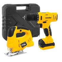 Kit Serra Tico-tico E Parafusadeira 12v Vonder Com Maleta - Kit Serra Tico-tico E Parafusadeira 12v Vonder Com Maleta -