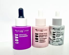 Kit Sérum Colageno/ Preenchedor / Uniformizador retinol MAX LOVE