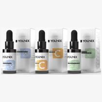 Kit Serum Facial Younix Clareador+ Hidratacao + Antiacne 30ml Cada