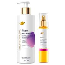 Kit Sérum Hidratante Corporal Dove Hialurônico Renovador 380ml + Óleo Sérum Corporal Dove Firmador 150ml