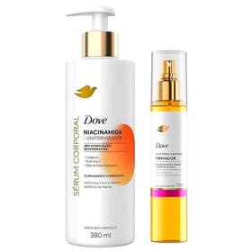 Kit Sérum Hidratante Corporal Dove Niacinamida 380ml + Óleo Sérum Corporal Dove Firmador 150ml