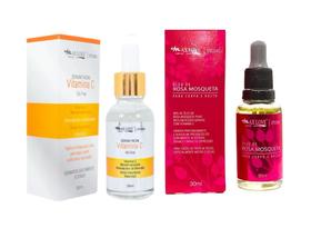 kit serum vitamina c + oleo de rosa msoqueta - max love