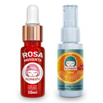 Kit Sérum Vitamina C + Óleo Rosa Mosqueta 100% Puro Kokeshi