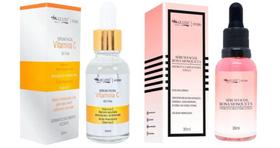 kit serum vitamina c + serum rosa mosqueta - max love