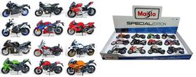 Kit Set Com12 Motos Modelos Diferentes Estrada Maisto 1/18
