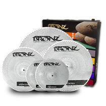 Kit Set de Pratos Bronz Low Volume 14 16 18 20 Kit Set de Pratos Bronz Low Volume 14 16 18 20