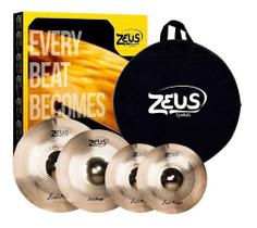 Kit Set De Pratos Zeus Evolution Pro Set C 14 16 20 + Bag