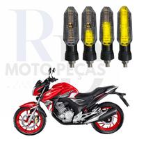 Kit Seta para Moto CB 250 TWISTER Pisca Led Universal 12V P53S Sequencial 2013 2014 2015 2016 2017 2018 2019 2020 2021
