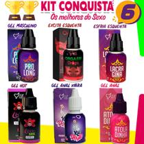 Kit Sex Shop Conquista Produtos Geis Lubrificantes Casal eróticos - Top Gel