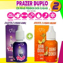 Kit Sex Shop Produtos eróticos Lubrificante Xan Ku - Top Gel