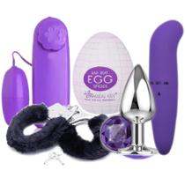 Kit Sexshop Completo Vibrador Casal Egg Masturbador Bullet Capsula