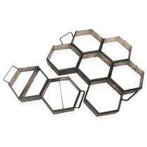 Kit Sextavada 6 Blocos 20x4 - Chapa 18 1.2mm Kit Sextavada 6 Blocos 20x4 - Chapa 18 1.2mm