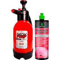 Kit Sgt Pulverizador Snow Pump 2l + Magic Wash Strawberry 500ml