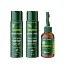 Kit Sh 300ml + Cond 300m + Loção 60ml Tonificante 12 Ervas