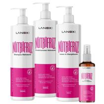 Kit Sh 300ml + Cond 300ml + Leave in 300ml + Óleo Nutrifrizz