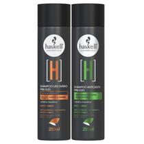 Kit Sh Anticaspa + Sh Cabelo E Barba 250Ml Haskell Pra Ele