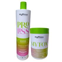 Kit Sh. Antiresiduo 1L + Btox Mytox 1kg Myphios Professional