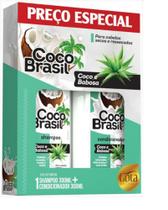 Kit sh coco brasil 300ml+cond 300ml coco e babosa *(1,2)