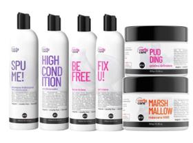 Kit Sh, Cond, Be Free, Fix U, Pudding e Marshmallow Curly Care