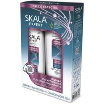 Kit Sh+Cond Bomba de Vitaminas Com Hialuronic , Skala, Expert s/ Sal,Crescimento Espetacular, 700ML