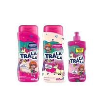 Kit Sh, Cond e Creme para pentear Hidrakids Trá lá lá