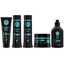 Kit Sh Cond Másc Leave 300Ml Creme Gel Haskell Cachos Sim