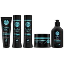 Kit Sh Cond Másc Leave 300Ml Creme Gel Haskell Cachos Sim