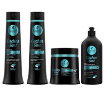 Kit Sh Cond Másc Leave 500Ml Haskell Cachos Sim