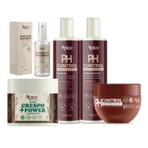 Kit Sh, Cond, Másc PH, Creme +Crespo e Blend de Óleos Apse