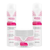 Kit Sh+Cond+Másc Resgate Pós Progressiva Efeito Liso - Vloss
