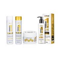 Kit Sh Cond Mascara Leave Intense One 24K Ckamura 4 Produtos Kit Sh Cond Mascara Leave Intense One 24K Ckamura 4 Produtos