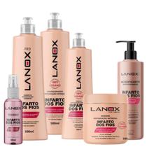 Kit Sh+Cond+Mask+Leave-in+Óleo+Acidificante Infarto dos Fios