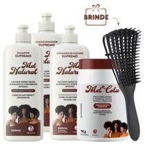 Kit Sh + Cond Mel Natural + Ativador + Mel cola 1kg Trihair