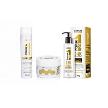 Kit Sh Masc Leavein Intense One 24k Controle Danos - 3 Itens
