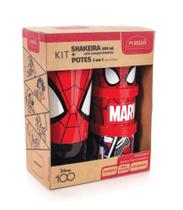 Kit Shakeira + Potes 3 em 1 Homem Aranha Plasútil